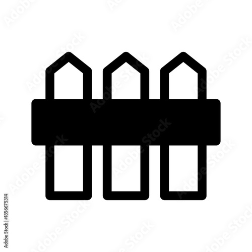 Fence Icon Vector Symbol Design Illustration