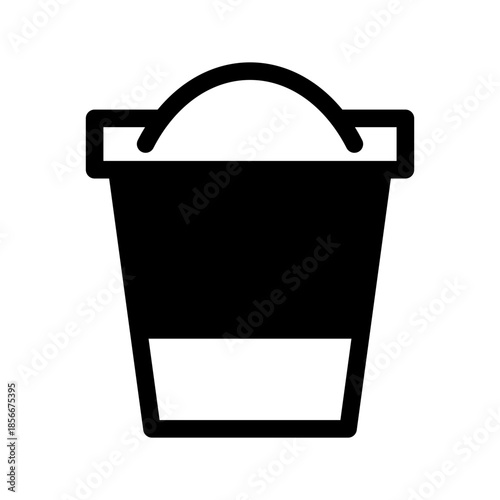 Bucket Icon Vector Symbol Design Illustration