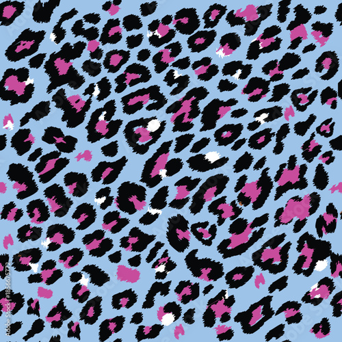 Leopard pattern design, vector illustration background. Animal design. 