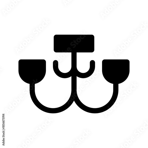 Chandelier Icon Vector Symbol Design Illustration