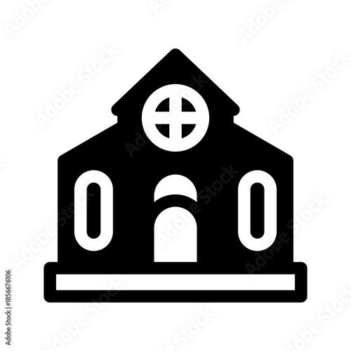 Church Icon Vector Symbol Design Illustration