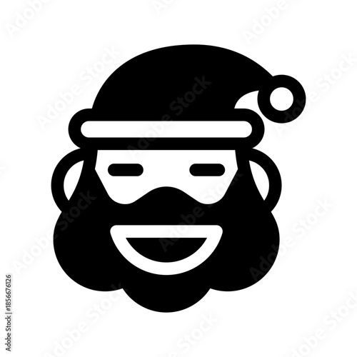 Santa Claus Icon Vector Symbol Design Illustration
