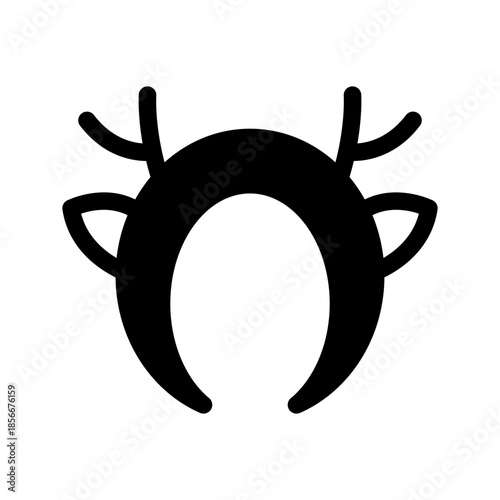 Reindeer Antlers Icon Vector Symbol Design Illustration