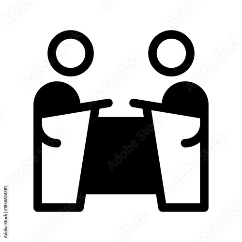 Debate Icon Vector Symbol Design Illustration