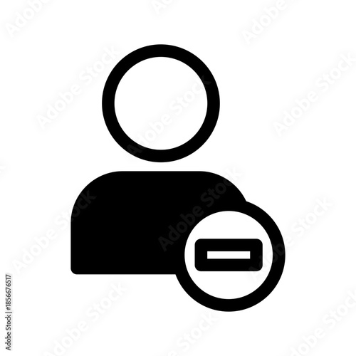 Delete User Icon Vector Symbol Design Illustration