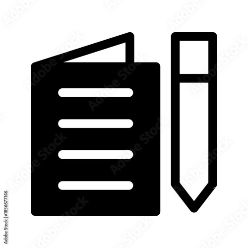 Diary Icon Vector Symbol Design Illustration