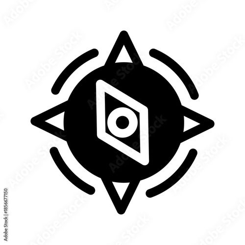 Compass Icon Vector Symbol Design Illustration