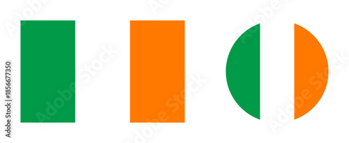 Vector illustration of ireland flag