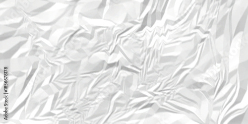 White crumpled paper texture. White wrinkled paper texture. White paper texture. White crumpled and top view textures can be used for background of text or any contents .