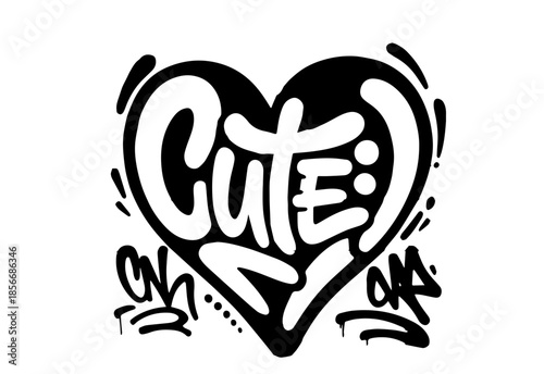 Street art graffiti. Urban wall spray painting,  Compliment frases