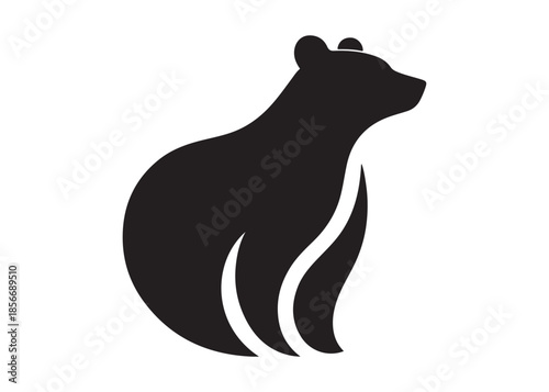 bear vector illustration, grizzly bear silhouettes, bear silhouette logo vector animals, bear black silhouette animals vector set, bear wild animal silhouettes on the white background
