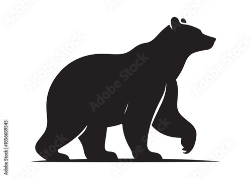 bear vector illustration, grizzly bear silhouettes, bear silhouette logo vector animals, bear black silhouette animals vector set, bear wild animal silhouettes on the white background