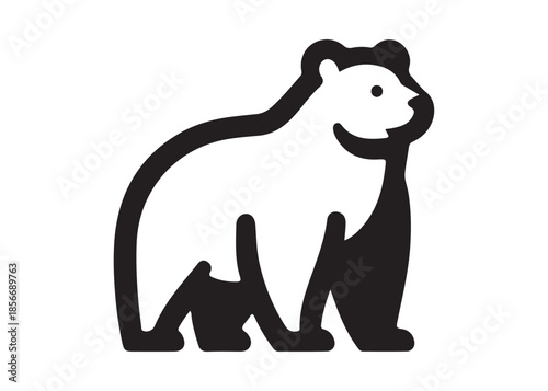 bear vector illustration, grizzly bear silhouettes, bear silhouette logo vector animals, bear black silhouette animals vector set, bear wild animal silhouettes on the white background