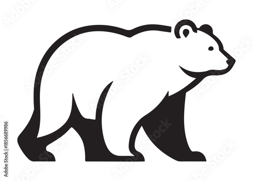 bear vector illustration, grizzly bear silhouettes, bear silhouette logo vector animals, bear black silhouette animals vector set, bear wild animal silhouettes on the white background