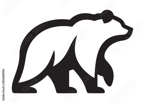 bear vector illustration, grizzly bear silhouettes, bear silhouette logo vector animals, bear black silhouette animals vector set, bear wild animal silhouettes on the white background