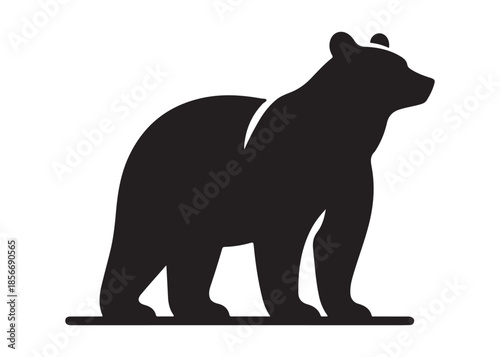 bear vector illustration, grizzly bear silhouettes, bear silhouette logo vector animals, bear black silhouette animals vector set, bear wild animal silhouettes on the white background