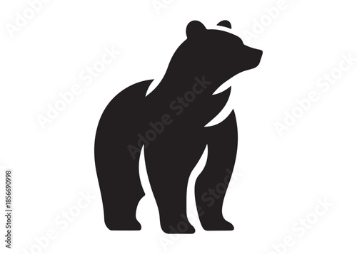 bear vector illustration, grizzly bear silhouettes, bear silhouette logo vector animals, bear black silhouette animals vector set, bear wild animal silhouettes on the white background