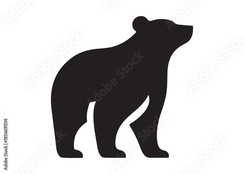 bear vector illustration, grizzly bear silhouettes, bear silhouette logo vector animals, bear black silhouette animals vector set, bear wild animal silhouettes on the white background