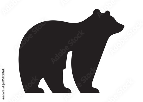 bear vector illustration, grizzly bear silhouettes, bear silhouette logo vector animals, bear black silhouette animals vector set, bear wild animal silhouettes on the white background
