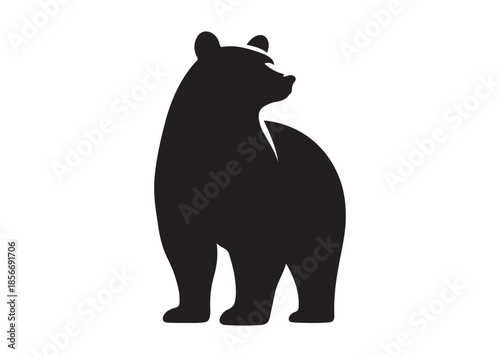 bear vector illustration, grizzly bear silhouettes, bear silhouette logo vector animals, bear black silhouette animals vector set, bear wild animal silhouettes on the white background
