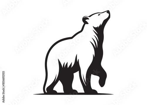 bear vector illustration, grizzly bear silhouettes, bear silhouette logo vector animals, bear black silhouette animals vector set, bear wild animal silhouettes on the white background