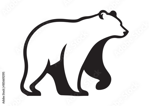 bear vector illustration, grizzly bear silhouettes, bear silhouette logo vector animals, bear black silhouette animals vector set, bear wild animal silhouettes on the white background