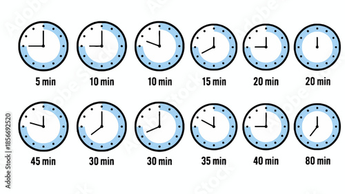 Understanding Clock Readings, Educational Graphic, Learning Environment, Informative Viewpoint