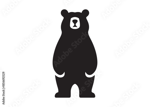 bear vector illustration, grizzly bear silhouettes, bear silhouette logo vector animals, bear black silhouette animals vector set, bear wild animal silhouettes on the white background