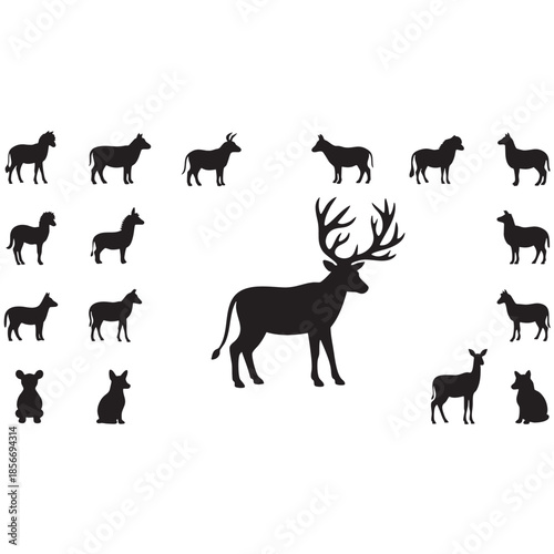 Minimalist fork and knife restaurant menu icon vector, suitable for dining apps, culinary websites, and food industry branding