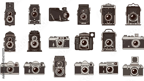 Collection of Classic Cameras: Vintage Photography Equipment