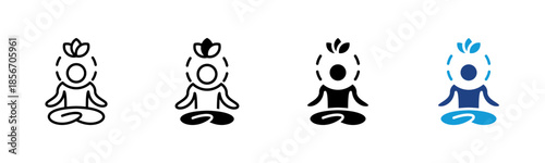 Soul icon set multiple style collection