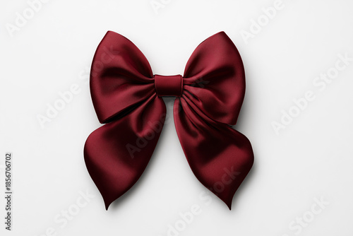 Cute bow, hair accessories, dark red velvet fabric bows 