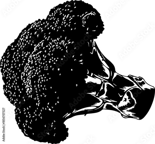 Elegant black paintbrush silhouette, perfect for art, design, and creative project visuals, conveying artistic expression and inspiration.