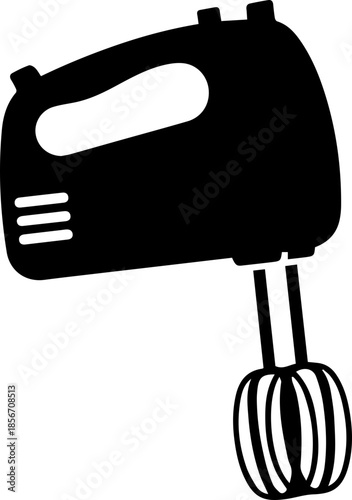 Classic black rolling pin icon for baking, cooking, and culinary design needs