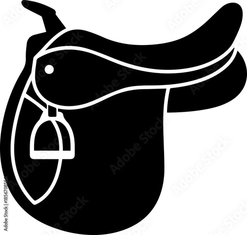 Sleek black garlic press tool on a clean white background with subtle shadow, perfect for culinary and kitchen designs