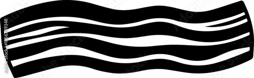 Classic black rolling pin icon for baking, cooking, and culinary design needs