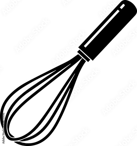 Classic black rolling pin icon for baking, cooking, and culinary design needs