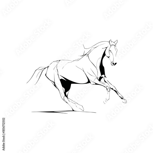 silhouette of a horse