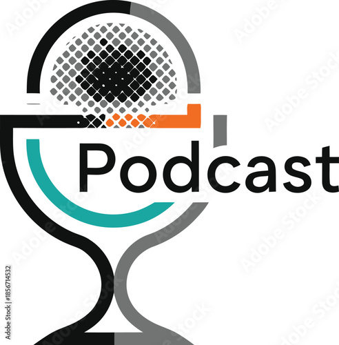 Geometric Kitchen Whisk Symbol for Modern Branding