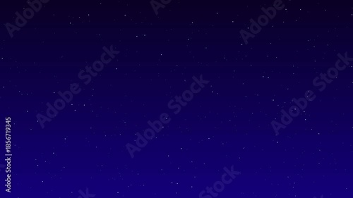 An animation depicting the smooth and flowing motion of stars in a blue sky, evoking a sense of calm and infinity.