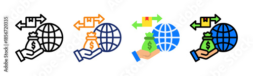 Trade Finance Icon Multiple Style Collection Set 