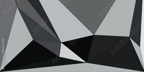 White and gray background. Geometric style, Seamless grayscale triangle pattern textured background in vector format . geometric pattern - background .