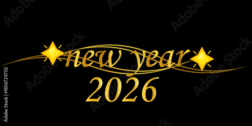 Happy newyear letters banner, Happy new year vector art and illustration. can use for, landing page, template, ui, web, mobile app, poster, banner, flyer, background