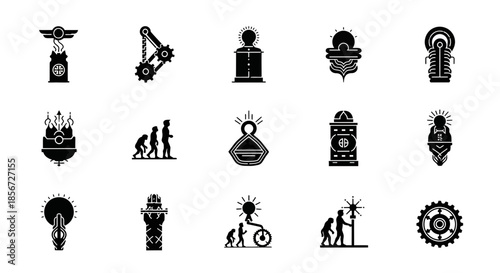 Steampunk and Evolution Icons