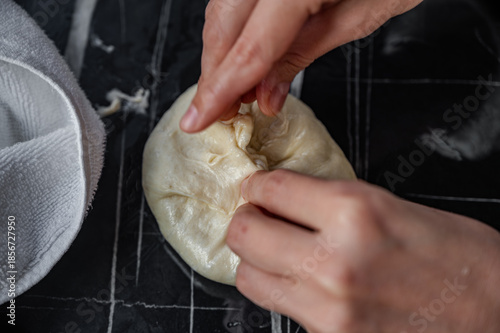 Hand Shaping Fried Pies with Savory Potato and Fried Onion Filling