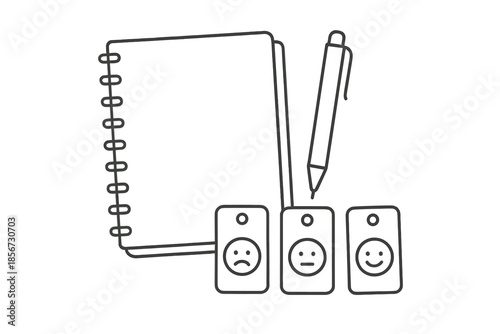 Customer feedback and satisfaction survey icons