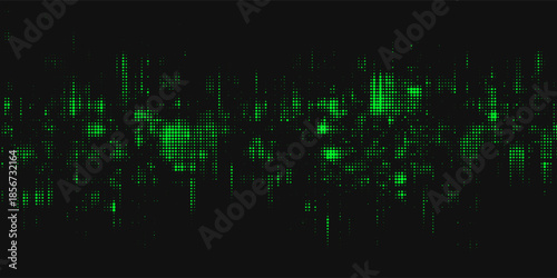 Art & Illustrationblank background black and green halftone