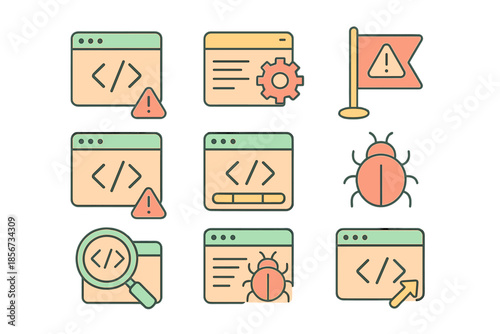 Programming and Debugging Icons