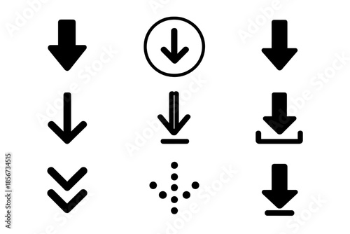 Abstract directional arrows and circle pattern