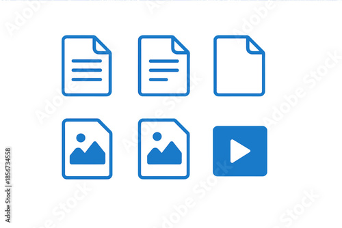 File Icons with Blue Glow